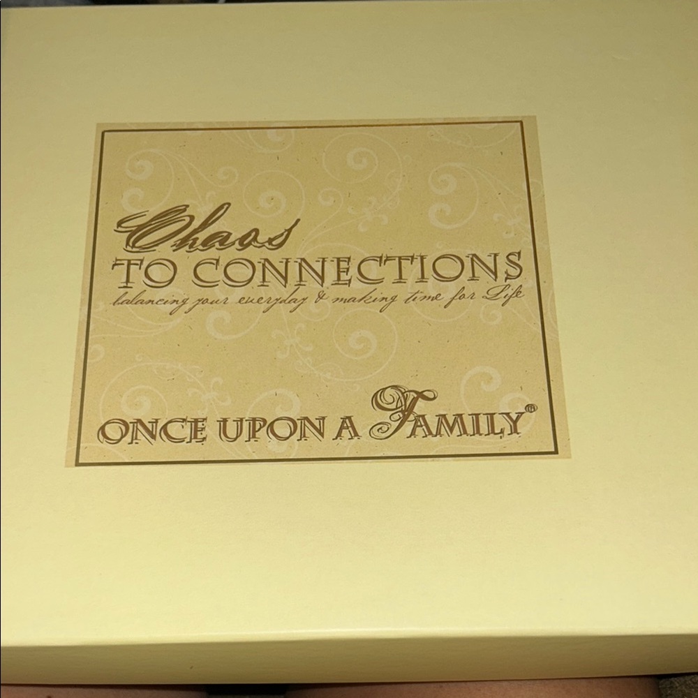 Once Upon a family accordion style scrapbook.